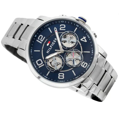 Tommy Hilfiger Keagan 1791293 Silver Case Blue Dial Steel Men's Watch