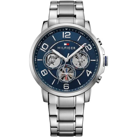 Tommy Hilfiger Keagan 1791293 Silver Case Blue Dial Steel Men's Watch