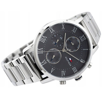 Tommy Hilfiger Kane 1791397 Silver Case Grey Dial Silver Stainless Steel Men's Watch