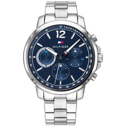 Tommy Hilfiger Landon 1791534 Silver Case Blue Dial Steel Men's Watch