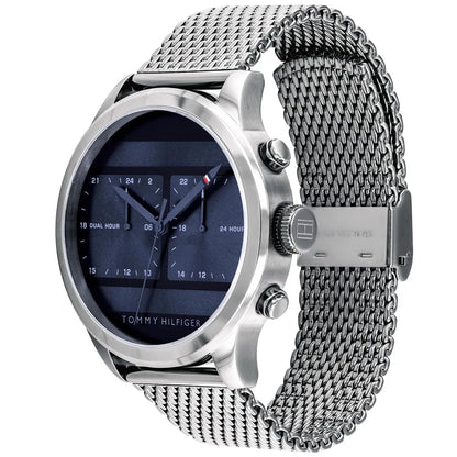 Tommy Hilfiger Cooper 1791596 Multi-Function Blue Dial Men's Mesh Watch