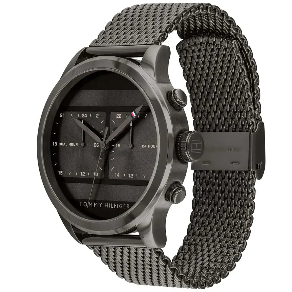 Tommy Hilfiger Icon 1791597 Gunmetal Grey Mesh Men's Watch
