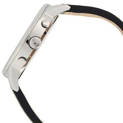 Tommy Hilfiger Kyle 1791630 Silver Case Black Dial Black Leather Men's Watch