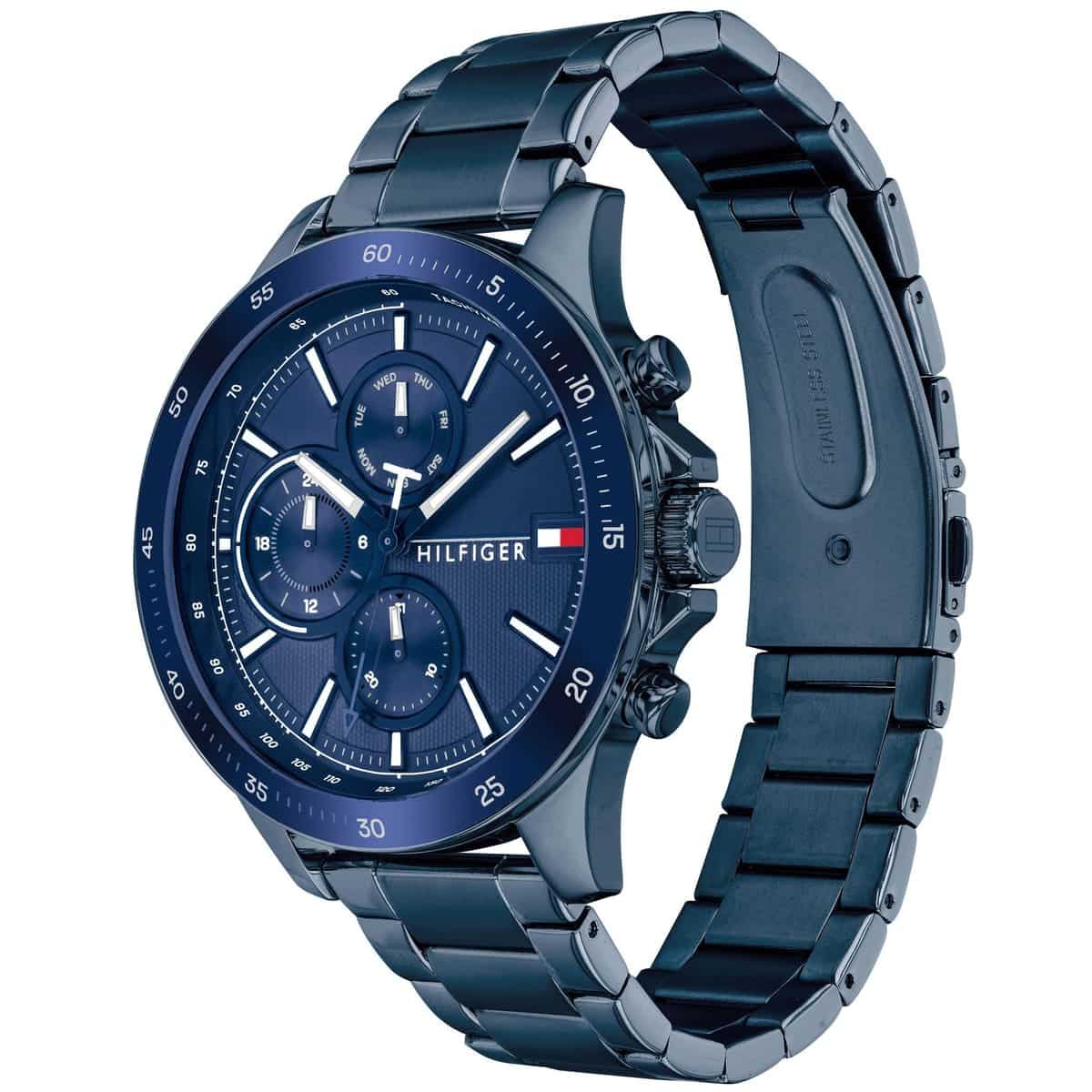 Tommy Hilfiger Bank 1791720 Multi-Function Blue Dial Men's Watch