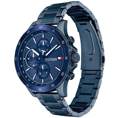 Tommy Hilfiger Bank 1791720 Multi-Function Blue Dial Men's Watch