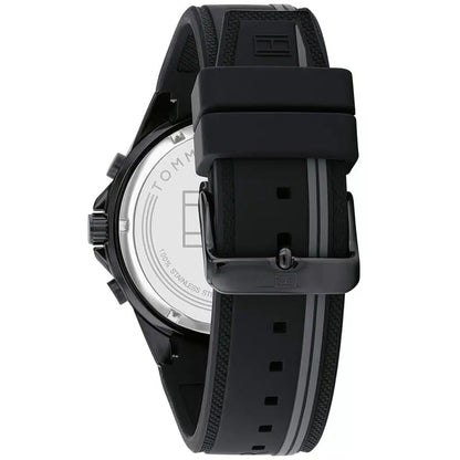 Tommy Hilfiger Aiden 1791861 Black Case Black Dial Silicone Men's Watch