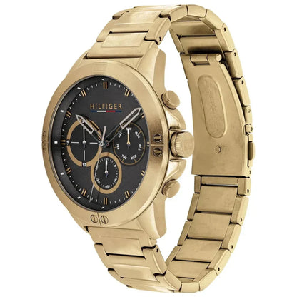 Tommy Hilfiger Harley 1791891 Multi-Function Grey Dial Men's Gold-Tone Watch