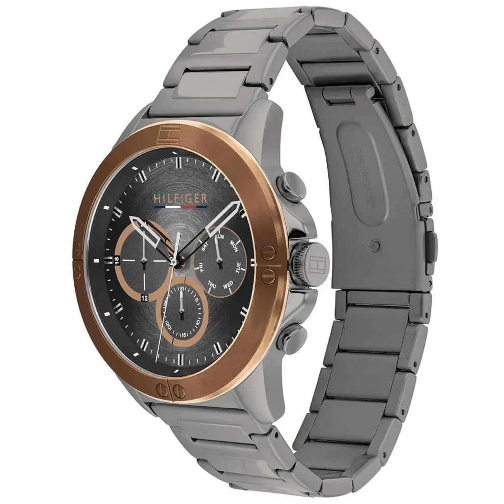 Tommy Hilfiger Harley 1791892 Multi-Function Grey Dial Men's Two-Tone Watch