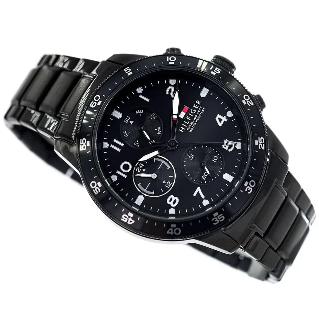 Tommy Hilfiger Jimmy 1791951 Multi-Function Black Dial Men's Watch
