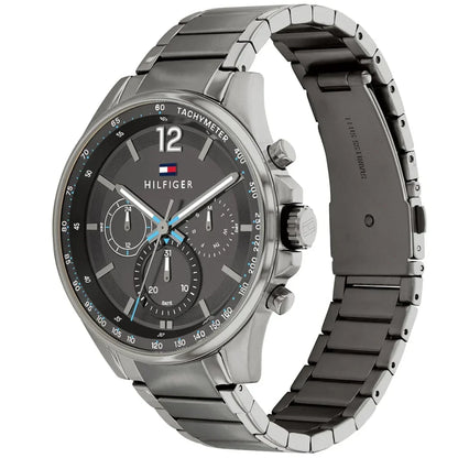 Tommy Hilfiger Max 1791975 Gunmetal Case Grey Dial Steel Men's Watch