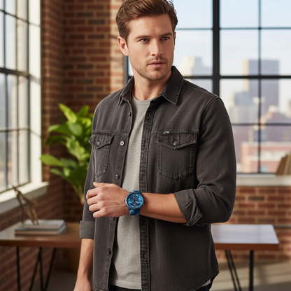 Tommy Hilfiger Wild 1792073 Blue Camo Silicone Men's Watch (50mm)
