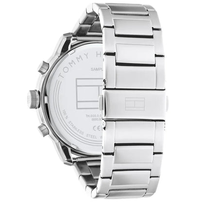 Tommy Hilfiger Wild 1792077 Silver Case Blue Textured Dial Steel Men's Watch (50mm)