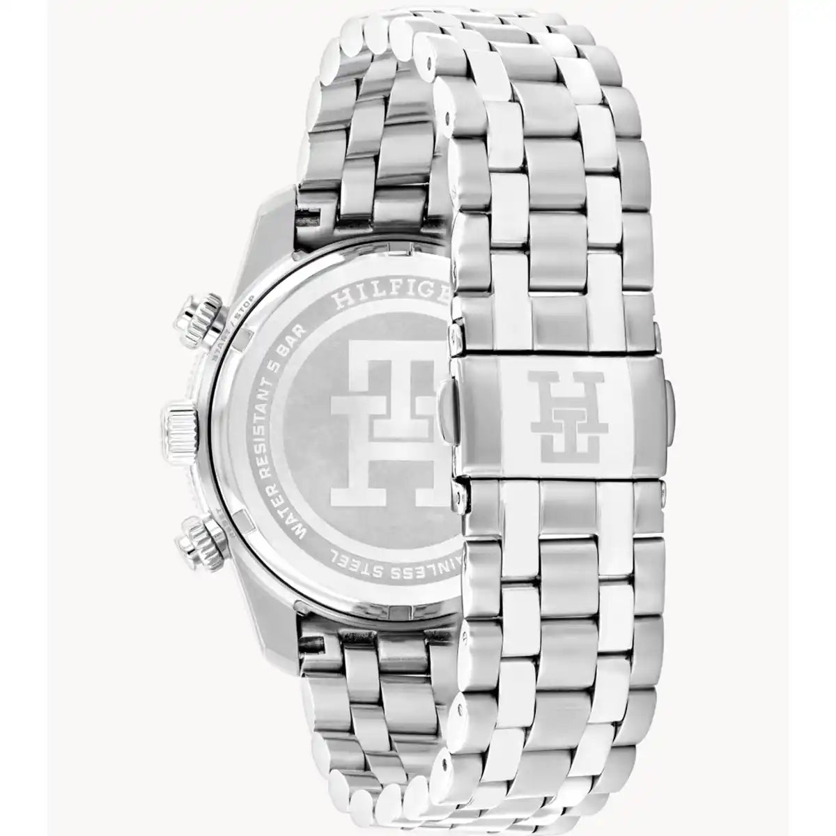 Tommy Hilfiger TH85 1792156 Men's Silver Case Black Dial Steel Watch