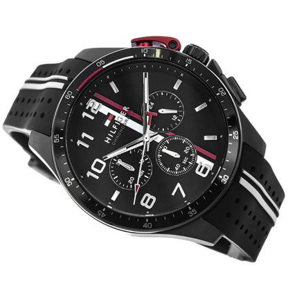 Original Tommy Hilfiger Men's Watch - All Black Rubber Strap (1792168)