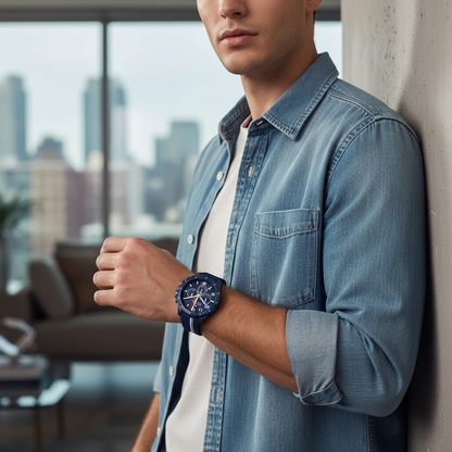 Original Tommy Hilfiger Men's Watch - Navy Blue Rubber Strap (1792169)
