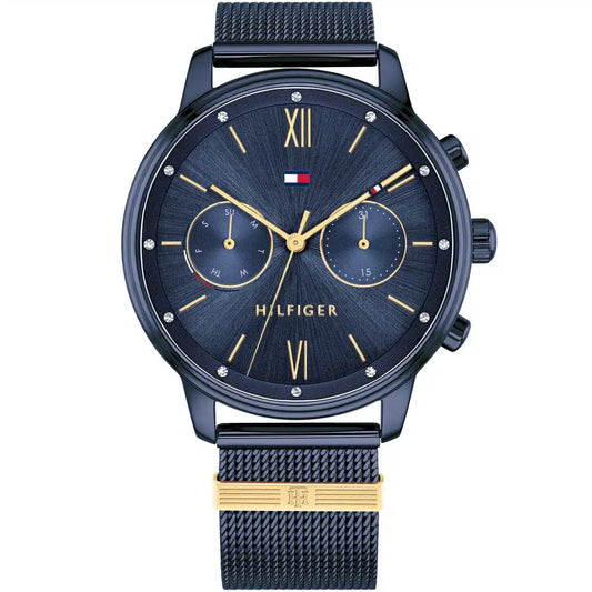 Original Tommy Hilfiger Blake Women's Watch - Navy Mesh Steel & Crystal Bezel (1782305)