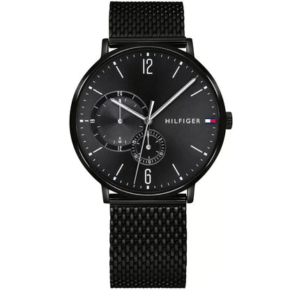 Original Tommy Hilfiger Men's Watch - All Black Mesh Bracelet (1791507)