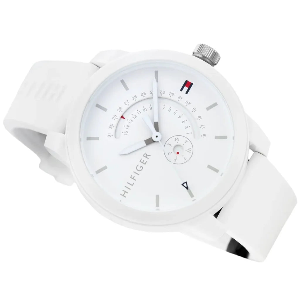 Original Tommy Hilfiger Men's Watch - White Rubber Strap (1791481)