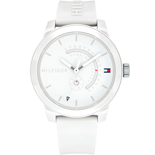 Original Tommy Hilfiger Men's Watch - White Rubber Strap (1791481)