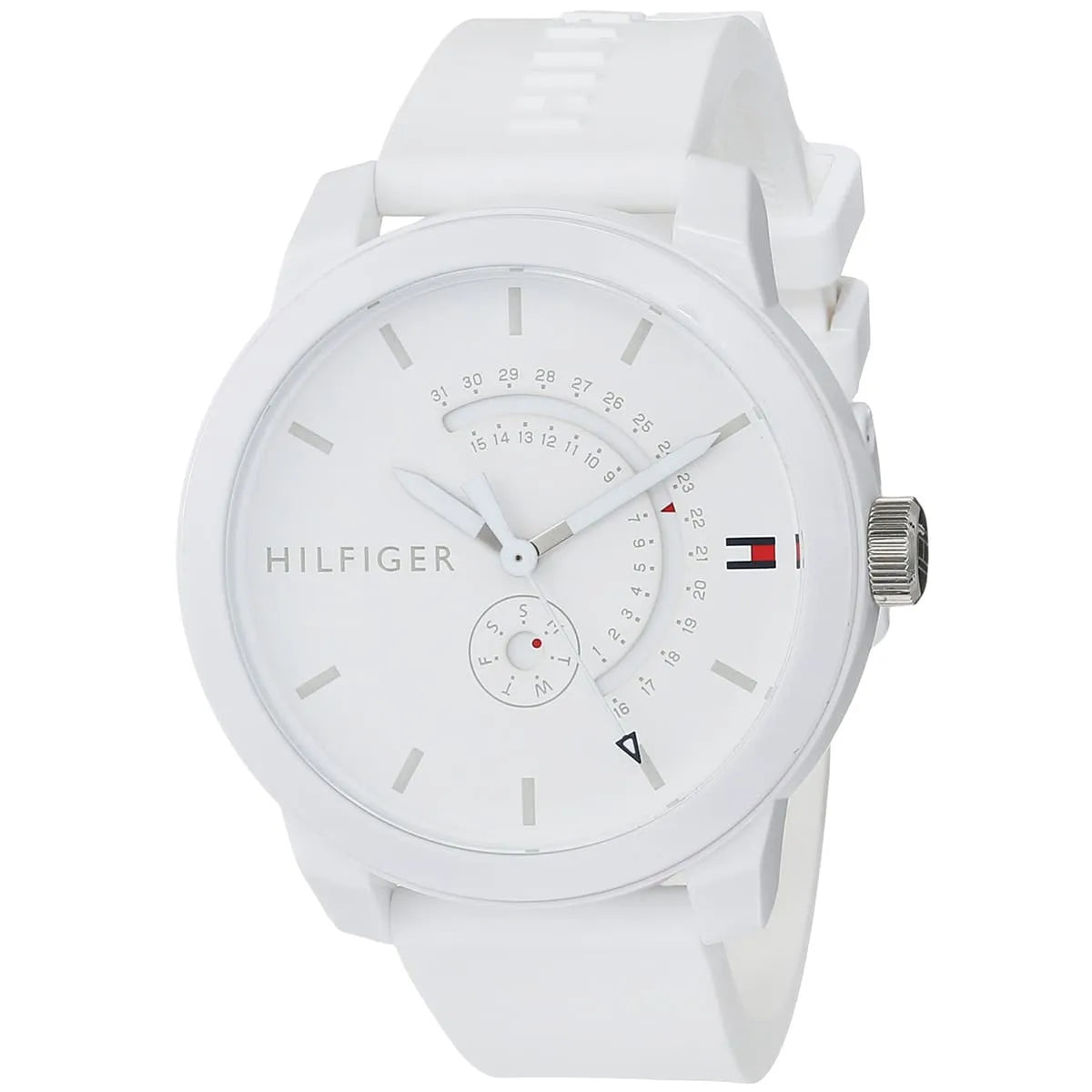 Original Tommy Hilfiger Men's Watch - White Rubber Strap (1791481)