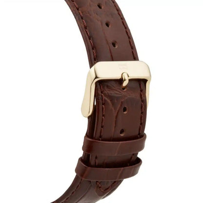 Original Tommy Hilfiger Men's Watch - Gold Case & Brown Leather (1791291)