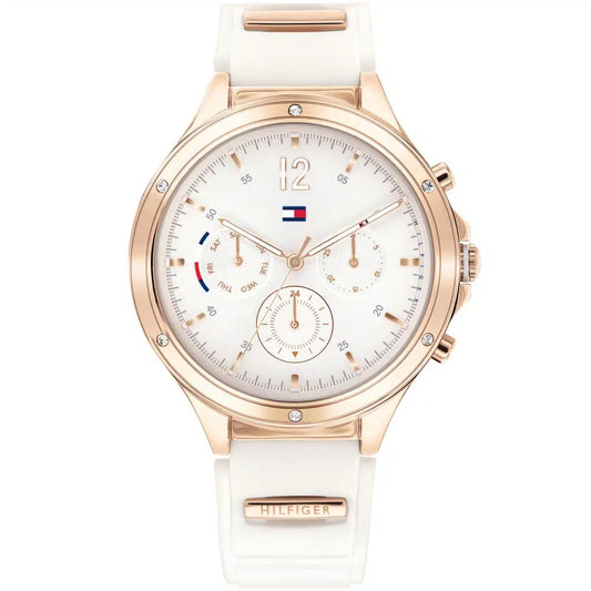 Original Tommy Hilfiger Lori Women's Watch - Silver Steel & Crystal Markers (1782280)