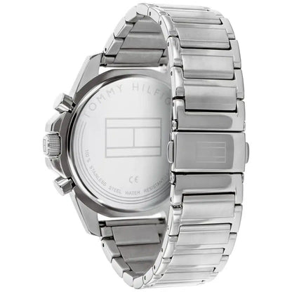Original Tommy Hilfiger Mason Men's Watch - Silver Steel & Navy Dial (1791788)