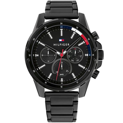 Original Tommy Hilfiger Mason Men's Watch - All Black Steel Case & Bracelet (1791935)