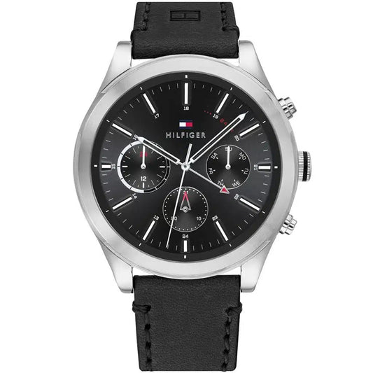 Original Tommy Hilfiger Men's Watch - Silver Case & Blue Rubber (1791740)