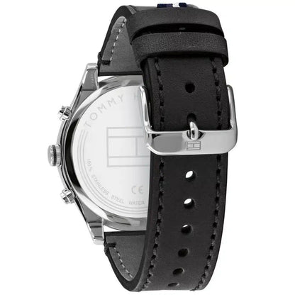 Original Tommy Hilfiger Men's Watch - Silver Case & Blue Rubber (1791740)