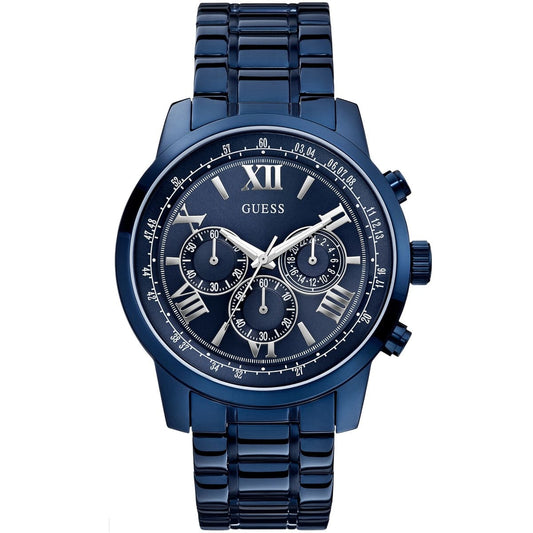 Guess Horizon W0379G5 Blue Tone Stainless Steel Chronograph Look Watch