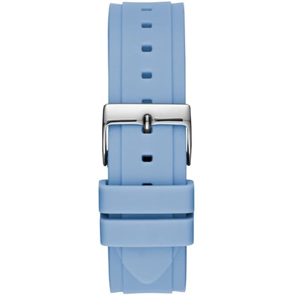 Guess Limelight W1053L5 Multi-Function White Dial Women's Blue Rubber Watch