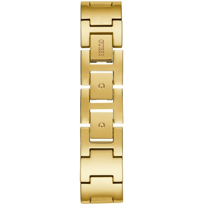 Guess Claudia W1279L2 Gold Case Crystal Bezel 4G Logo Gold Mesh Women's Watch