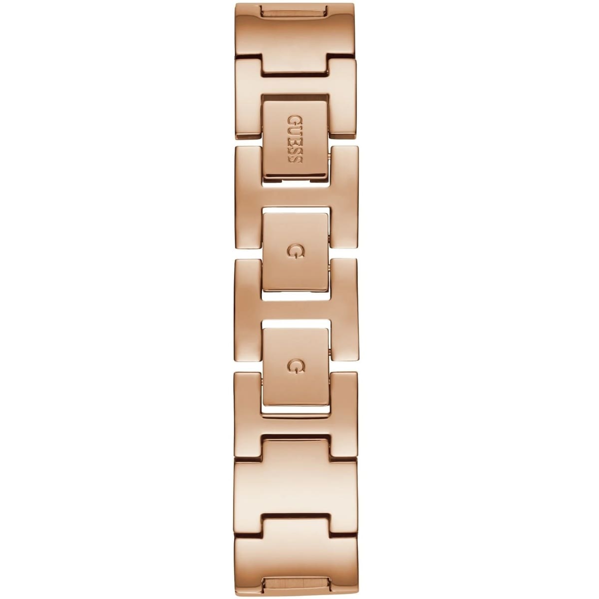 Guess Claudia W1279L3 Rose Gold Case Crystal Bezel 4G Logo Rose Gold Mesh Women's Watch
