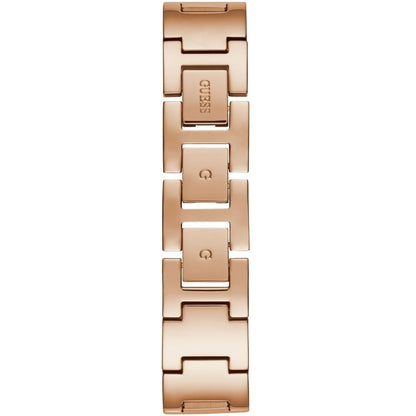 Guess Claudia W1279L3 Rose Gold Case Crystal Bezel 4G Logo Rose Gold Mesh Women's Watch